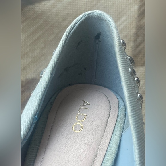 ALDO Elegant Blue Embellished Women's denimHeels size 7 - Picture 15 of 16